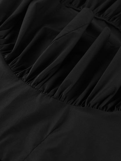 Asymmetrical Ruffle Hem Midi Skirt