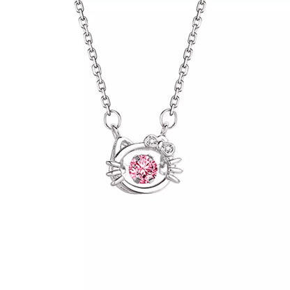 925 Sterling Silver Cat Necklace
