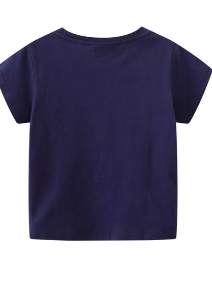 Children's Animal Skeleton Print T-Shirt