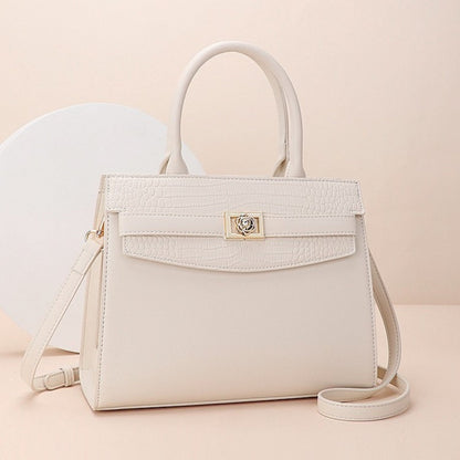 Top Handle Leather Handbag