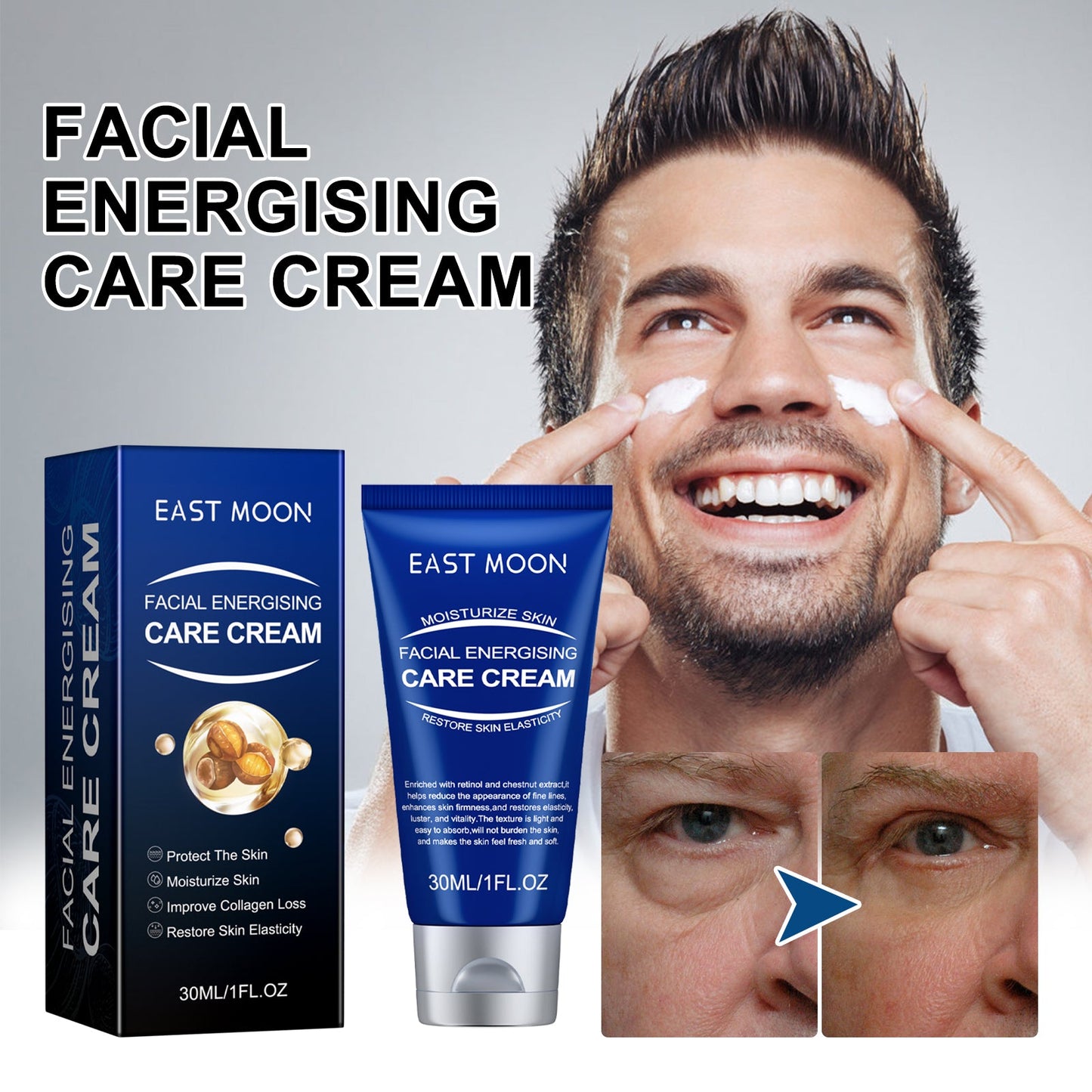 East Moon Moisturizing Lotion For Men Firming And Moisturizing Deep Hydrating Facial Skin Anti-Aging Lotion