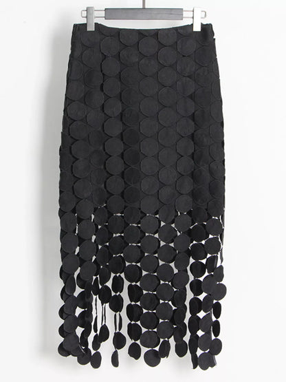 Fringe Midi Skirt