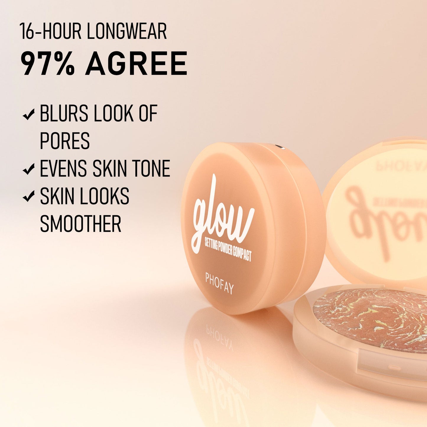 Phofay Matte Brightening Setting Powder – 8g