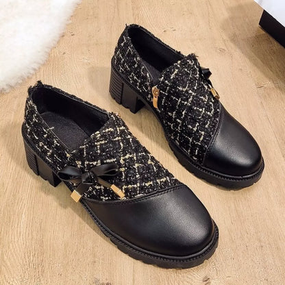 Round Toe Block Heels Boots