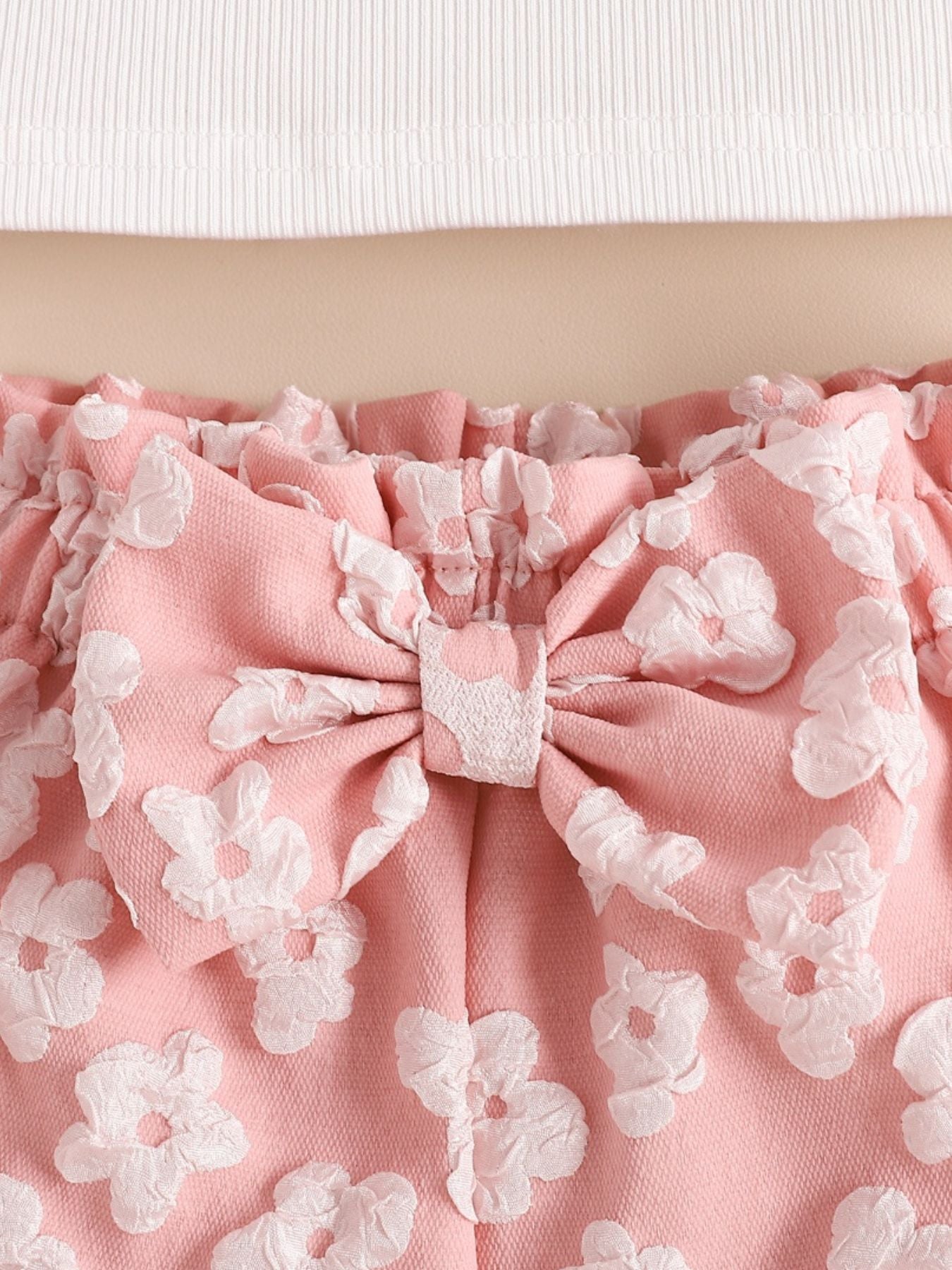 Children's Asymmetrical Neck Top and Shorts Set