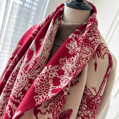 Raw Hem Winter Scarf