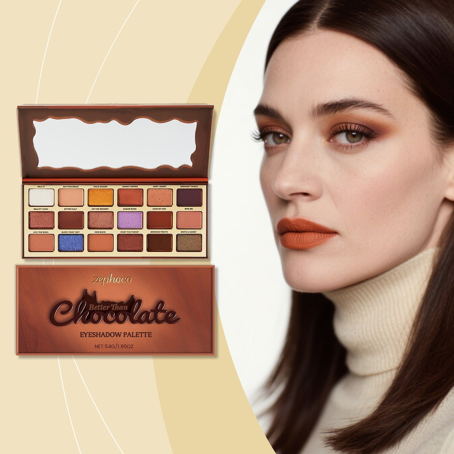 Chocolate-style Eyeshadow Palette 54g