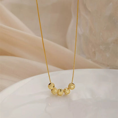 925 Sterling Silver Beaded Necklace