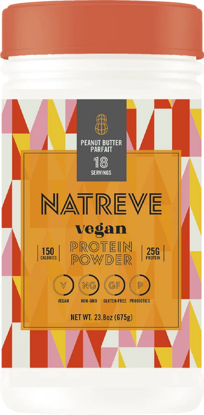 Natreve Vegan Pbttr Protein Powder (Pack of 4) 23.8 Oz