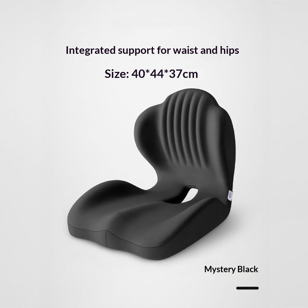Ergonomic Lumbar Support Seat Cushion - Posture Correcting Memory Foam Chair Pad for Students Office Home Use