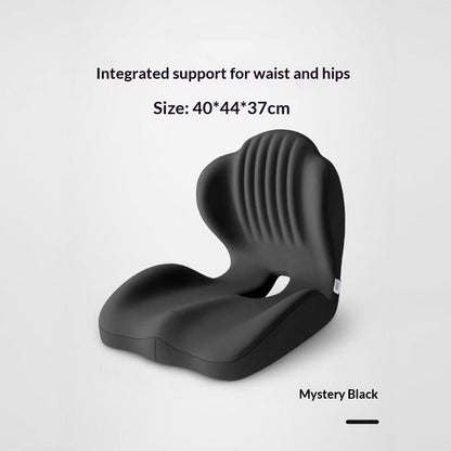 Ergonomic Lumbar Support Seat Cushion - Posture Correcting Memory Foam Chair Pad for Students Office Home Use