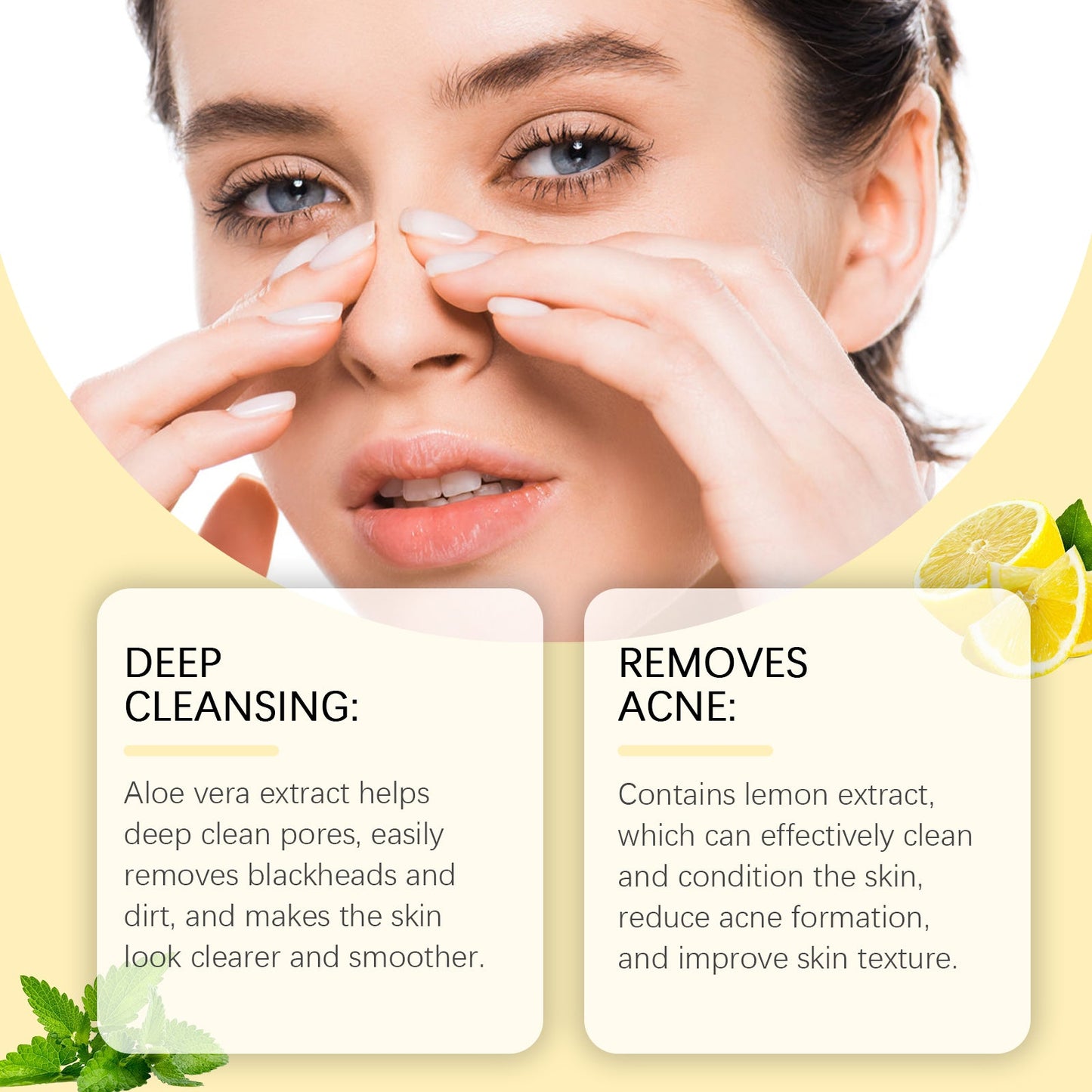 EELHOE Blackhead Cleansing Nose Patch Gently Cleanses T Zone Pores, Acne Moisturizes Skin And Tears Nose Mask