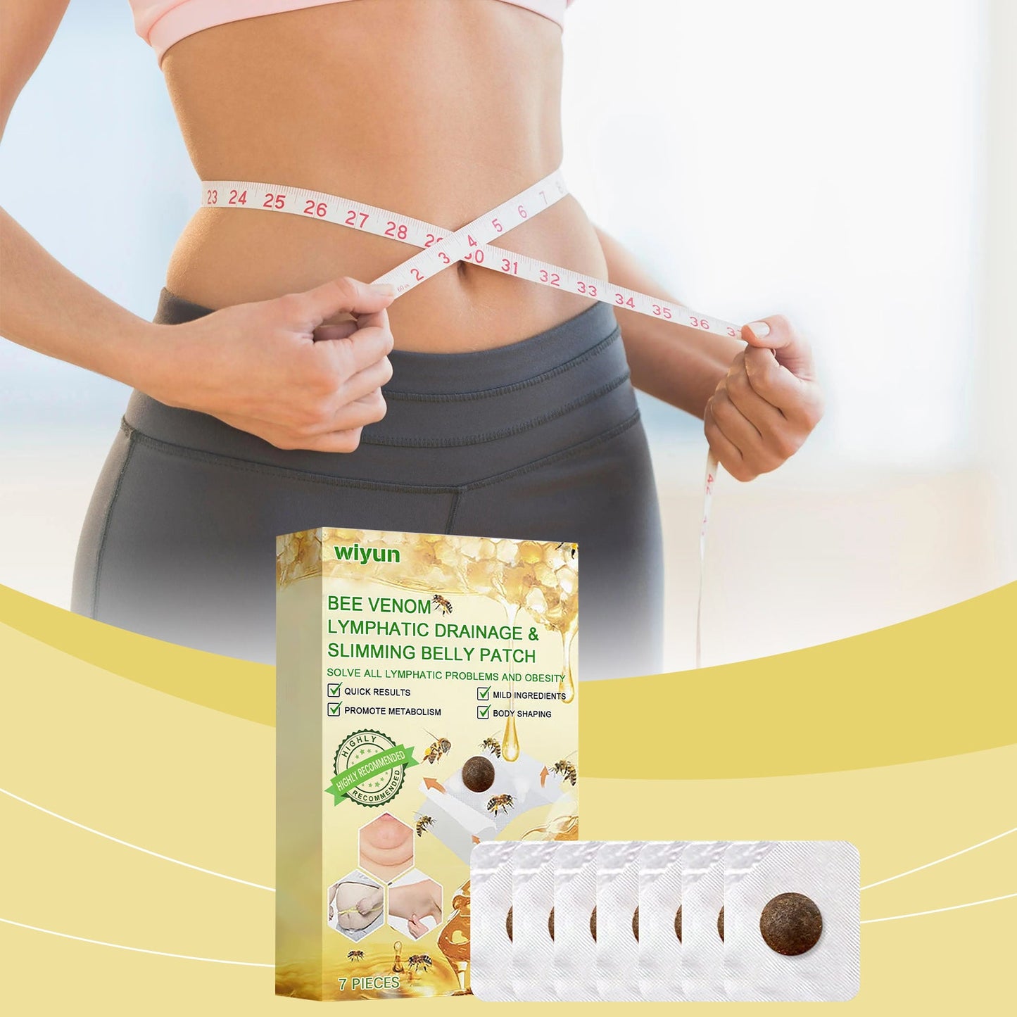 Wiyun Body Care Patch, Lazy Skin Repair Shape Light Gentle Firming Body Care Patch