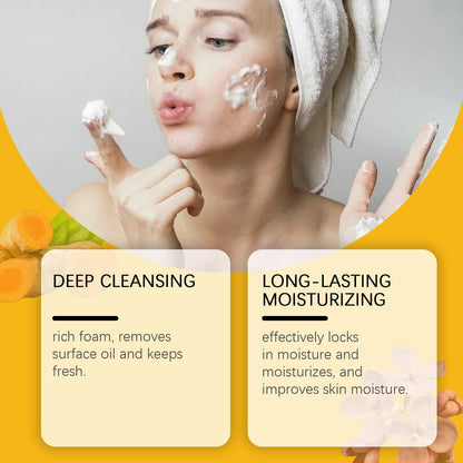 OceAura Turmeric Clove Essential Oil Soap, Moisturizes Facial Body Cleansing And Delicate Skin Flower Soap