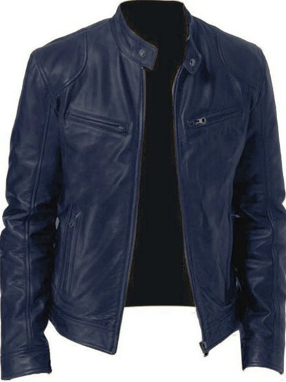 Men's Full Size Zip Up Long Sleeve Jacket Plus Size