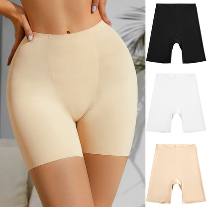 High Waist Sheath Plus Size Traceless Basic Panties Thin Breathable Safety Pants
