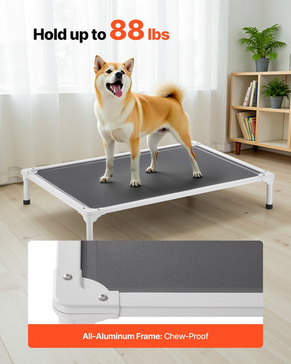 Elevated Dog Bed For Large Dogs Portable Raised Dog Cot With Teslin Mesh L