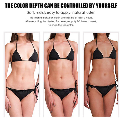 EELHOE Tropical Self-Tanning Body Cream, Natural Wheatskin Moisturizing And Moisturizing Cream For Tanning And Tanning
