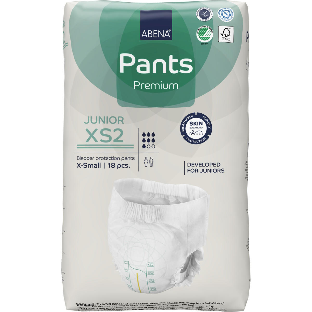 Abena Pants Junior Youth Incontinence Pull Ups, XS2
