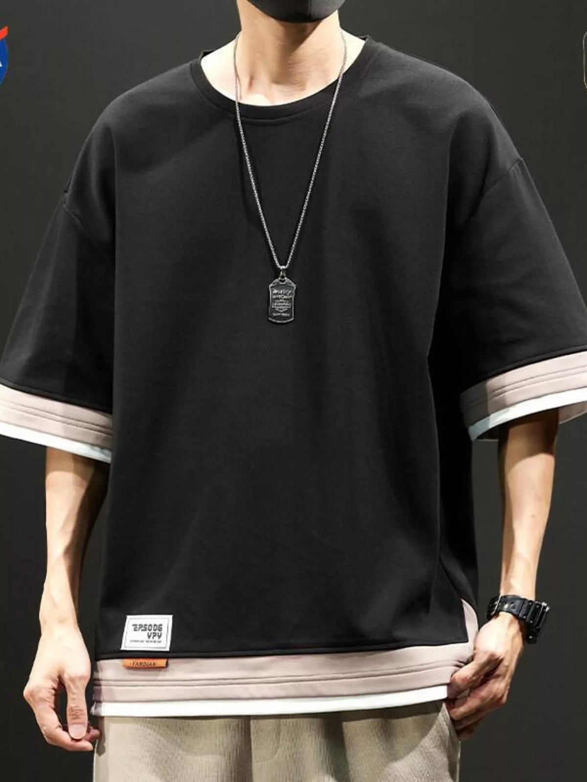 Men's Plus Size Casual Loose Fit Short Sleeve T-Shirt