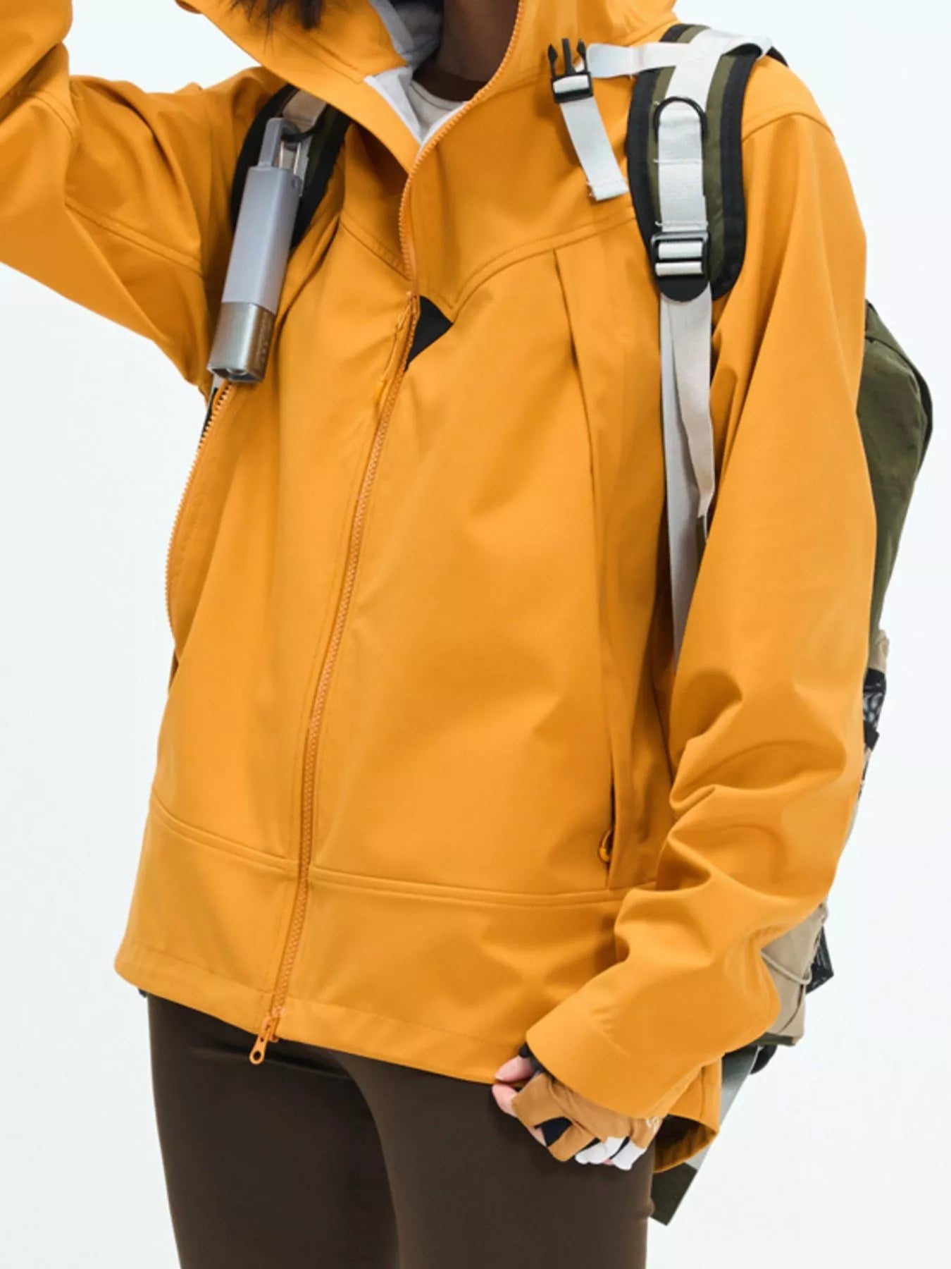 Men's Full Size Zip Up Long Sleeve Hooded Jacket Plus Size