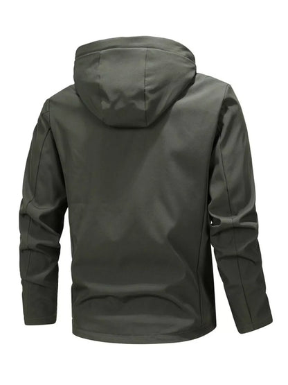 Men's Plus Size Casual Hooded Windproof Jacket