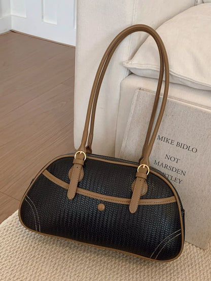 Vintage Buckle Shoulder Bag