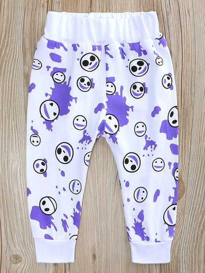 Children's Halloween Bodysuit and Pants Set with Hat