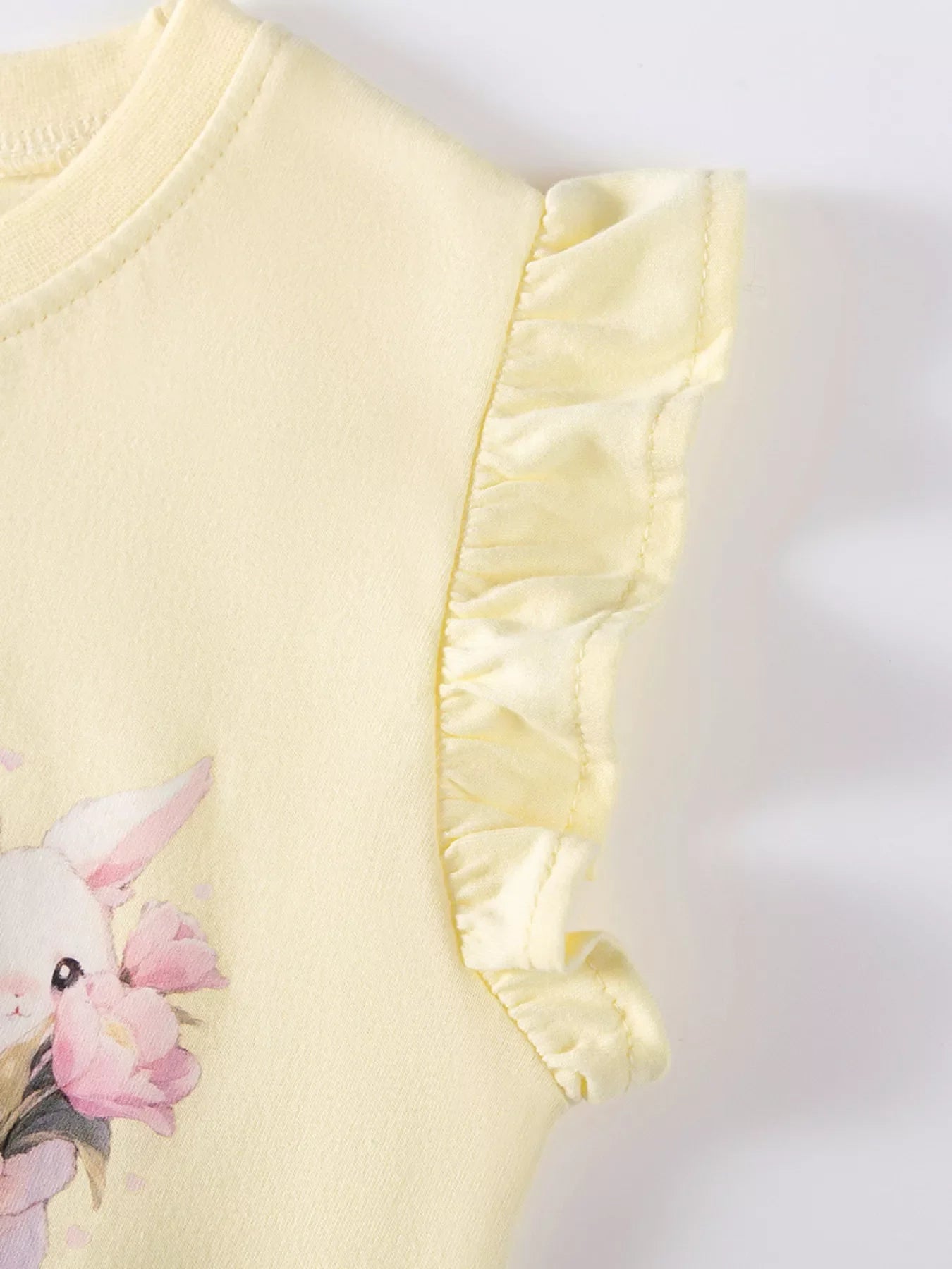 Children's Bunny Ruffle Sleeve T-Shirt