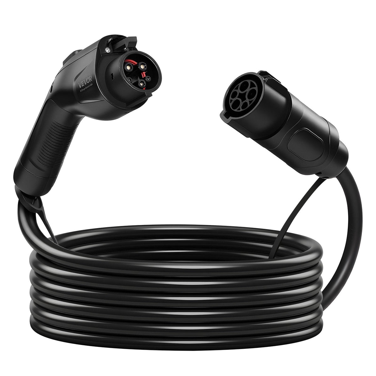 EV Charger Extension Cable, 32Amp 21 Ft J1772 Extension Cord Compatible With 120V-240V SAE J1772 Electric Vehicle Chargers, Level 1/Level 2 IP66 Heavy Duty Car Charging Cable With Carrying Bag