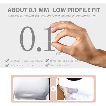 EELHOE Invisible Breast Tape, Anti-Protrusion Areola Invisible Wedding Bra Breathable Tape