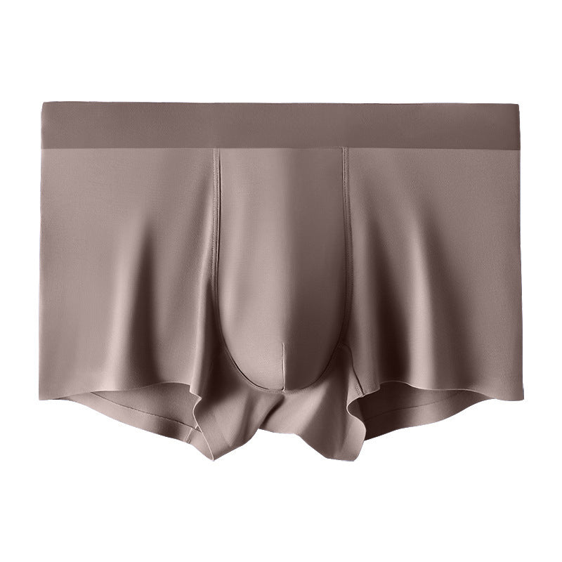Men's Ice Silk Seamless One Piece Underwear