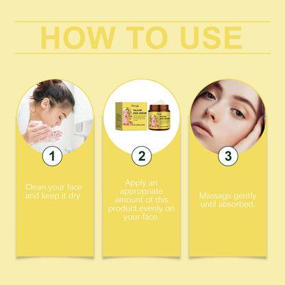 Hoygi Tallow Honey Moisturizer, Gentle Hydrating Moisturizing Facial Skin Tender Care Moisturizer