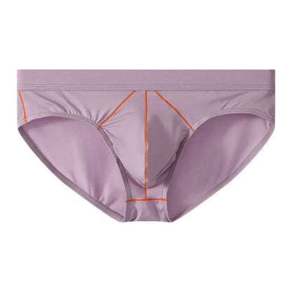 Mens Sexy Low-rise Solid-color Briefs