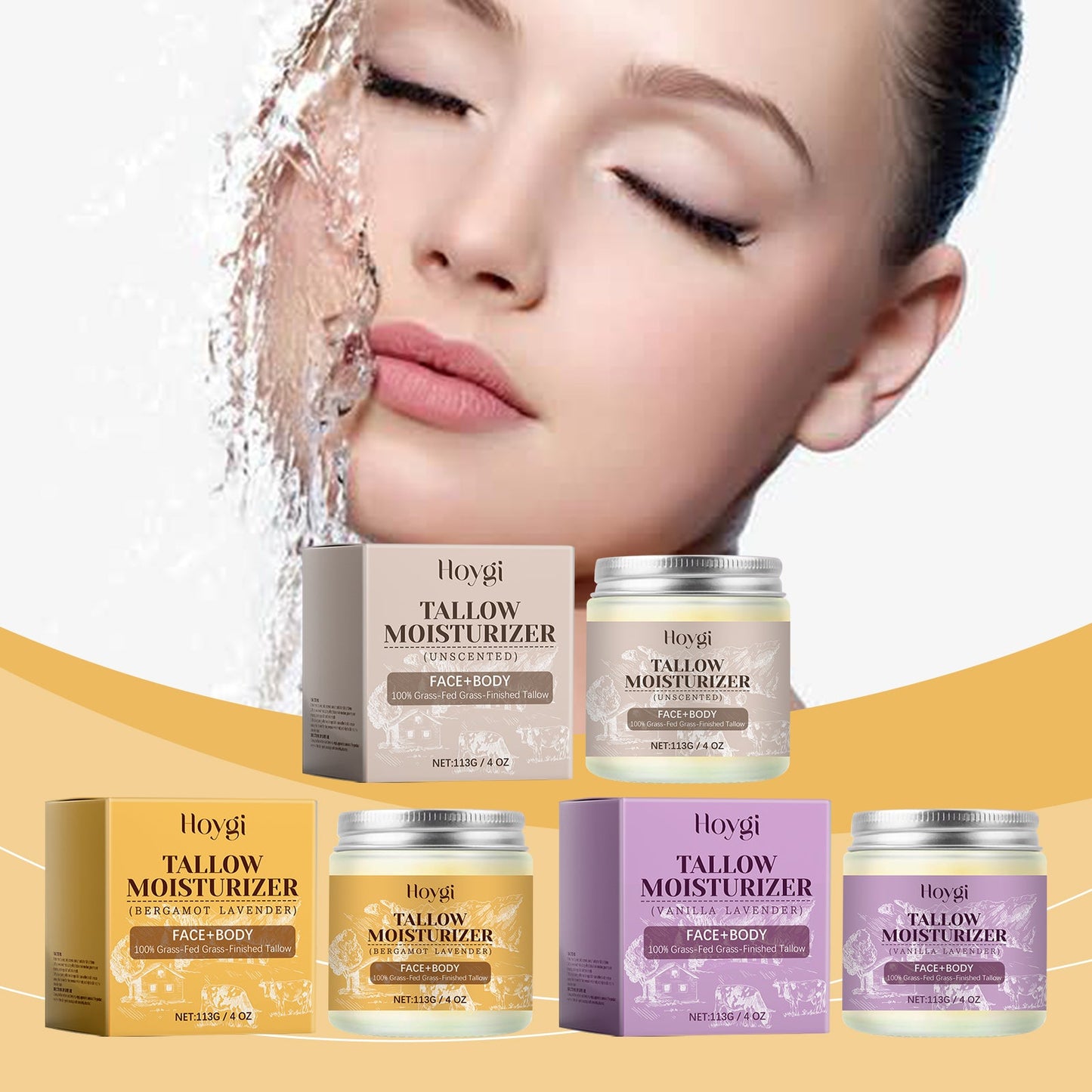 Hoygi Creamy Moisturizing Cream (Vanilla Lavender) Gently Nourishes And Moisturizes The Skin, Locking In Moisture. Creamy Moisturizing Cream
