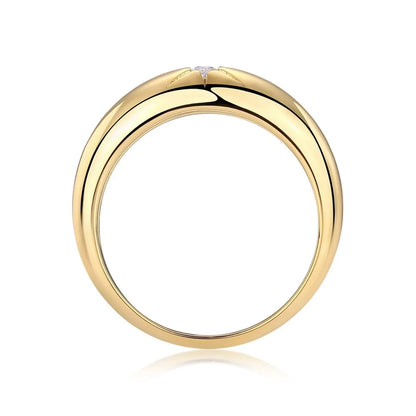 925 Sterling Silver Moissanite Ring