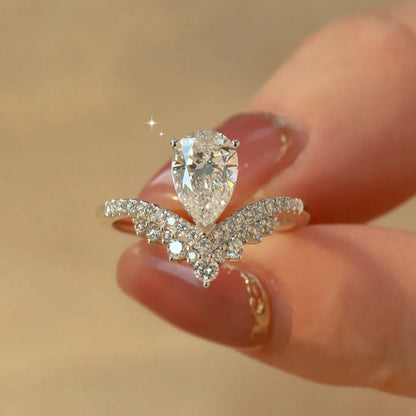 1.5 Carat Moissanite 925 Sterling Silver Ring