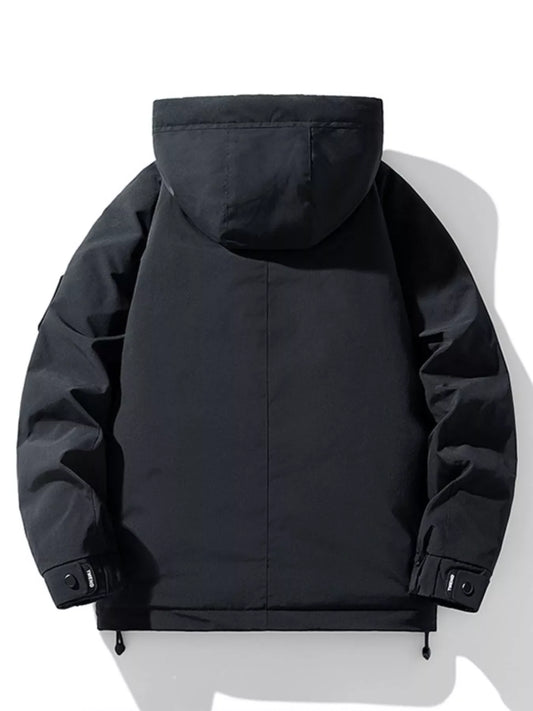 Men's Plus Size Hooded Winter Padded Jacket