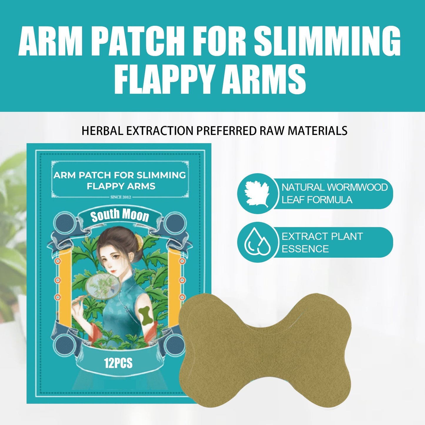 South Moon Mugwort Arm Patch, Arm And Leg Natural Herbal Moxibustion Patch