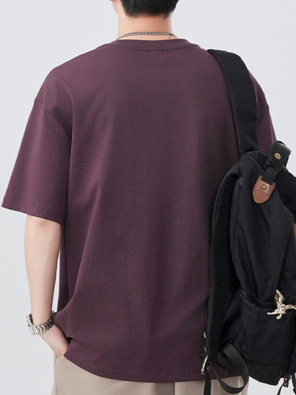 Men's Plus Size Round Neck Short Sleeve T-Shirt