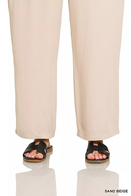 Zenana Rayon Woven Wide Leg Jumpsuit