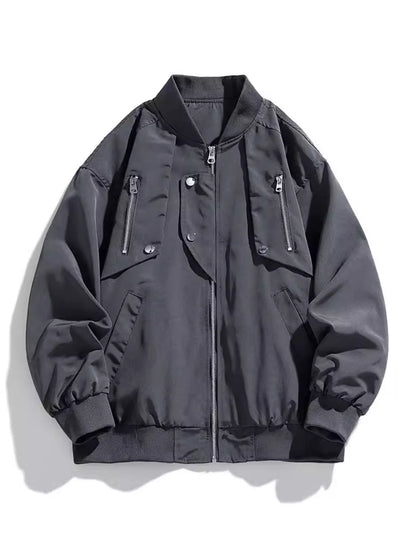 Men's Plus Size Casual Lightweight Bomber Jacket