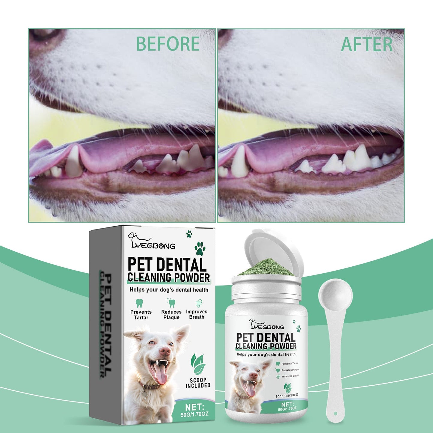 Dog Tooth Cleaning Powder