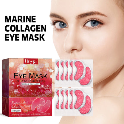 Hoygi Strawberry Gel Patch Reduces Fine Lines Under Eyes, Bags Under Eyes, Dark Circles, Firming Eyes, Anti-Wrinkle Moisturizing Eye Patch