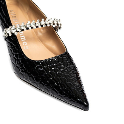 Antonella Embossed Leather Pump