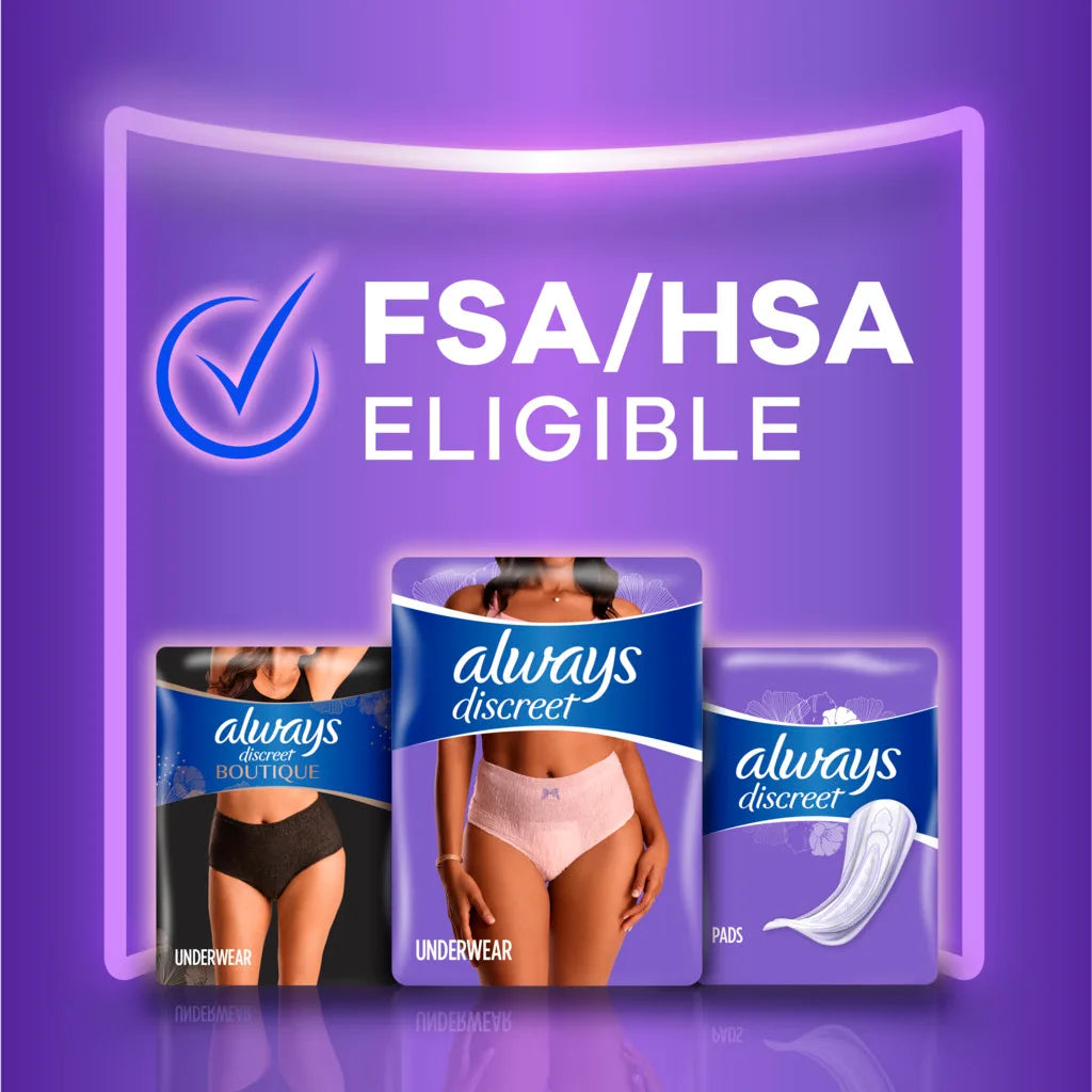 Always Discreet Maximum Protection Underwear for Women