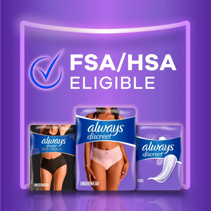 Always Discreet Maximum Protection Underwear for Women