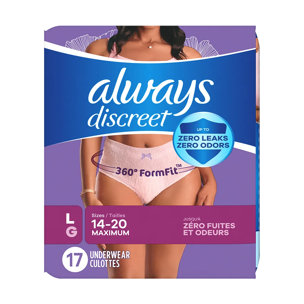 Always Discreet Maximum Protection Underwear for Women
