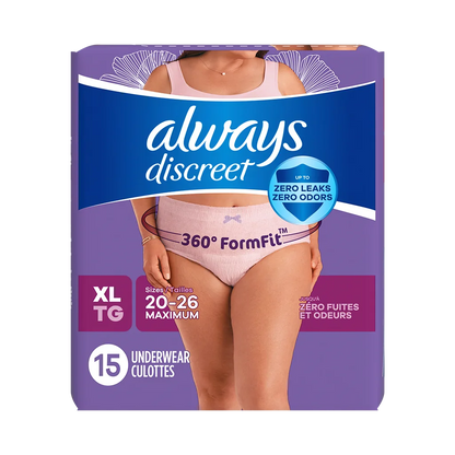 Always Discreet Maximum Protection Underwear for Women