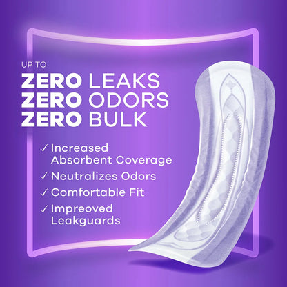 Always Discreet Moderate Long Pads, 4 Drops